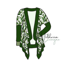 Load image into Gallery viewer, Waterfall Cardigan Mockup