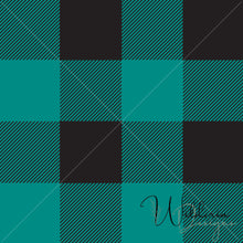 Load image into Gallery viewer, "Woodland Dreams" Buffalo Plaid - Teal