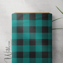 Load image into Gallery viewer, "Woodland Dreams" Buffalo Plaid - Teal