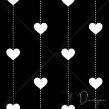 Load image into Gallery viewer, "Woodland Dreams" Pintuck Hearts - Black