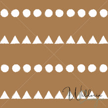 Load image into Gallery viewer, "Woodland Dreams" Sketchy Shapes Pattern - Brown