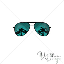 Load image into Gallery viewer, Beach Sunglasses Panel - Blue