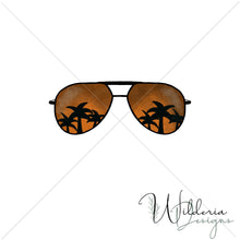 Load image into Gallery viewer, Beach Sunglasses Panel - Orange