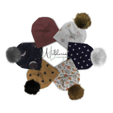 Load image into Gallery viewer, Beanie Mockup with PomPom Options