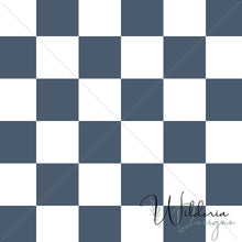 Load image into Gallery viewer, "Emoji That!" Checkers - Retro Blue