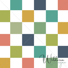 Load image into Gallery viewer, "Emoji That!" Checkers - Retro Dark on White