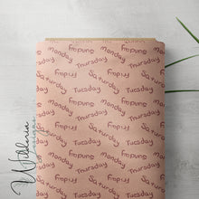 Load image into Gallery viewer, "My Little World" Collection - Days of the Week - Peach Blush