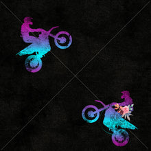 Load image into Gallery viewer, Dirt Bike Seamless Design - Purple