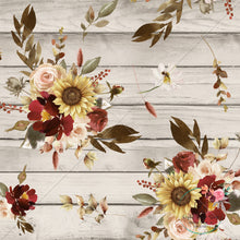 Load image into Gallery viewer, Red Fall Bouquet on White Wood