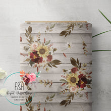 Load image into Gallery viewer, Red Fall Bouquet on White Wood