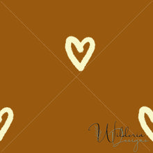 Load image into Gallery viewer, "My Little World" Collection Hearts - Camel