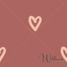 Load image into Gallery viewer, "My Little World" Collection Hearts - Dusky Rose