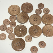 Load image into Gallery viewer, Wood Buttons (Set of 4)