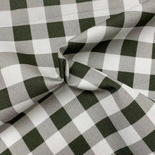 Load image into Gallery viewer, Gingham Olive - Cotton Twill