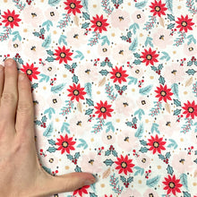 Load image into Gallery viewer, Mini Scale - Winter Florals - Cotton Twill