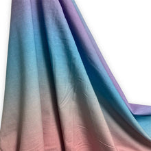 Load image into Gallery viewer, Large Scale Textured Ombré - Seafoam - Cotton Lycra 180 gsm