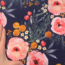 Load image into Gallery viewer, Mountain Floral - Navy - 180gsm CL