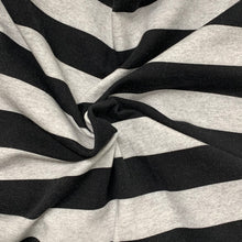 Load image into Gallery viewer, Black Heather Stripes - CL French Terry
