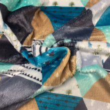 Load image into Gallery viewer, Faux Quilt Woodland - Minky