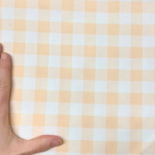 Load image into Gallery viewer, Gingham - Peach - Cotton Twill