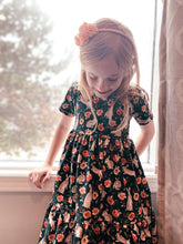 Load image into Gallery viewer, Floral Bunny - Navy - Cotton Lycra