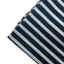 Load image into Gallery viewer, Navy Linen Stripe - Little Sailor Coordinate - Cotton Lycra
