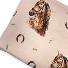 Load image into Gallery viewer, Horses on Tan  - CL French Terry