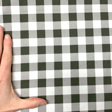 Load image into Gallery viewer, Gingham Olive - Cotton Twill
