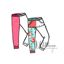 Load image into Gallery viewer, Elastic Jogger Set (Kangaroo Pocket and No Pocket) Mockup