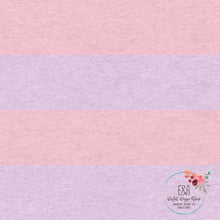 Load image into Gallery viewer, Wide Heathered Stripe - Pastel Pink/Purple