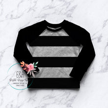 Load image into Gallery viewer, Wide Heathered Stripe - Grey/Black