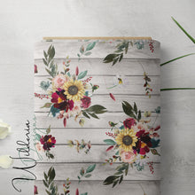 Load image into Gallery viewer, Fall Bouquet on White Wood Seamless Design