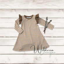 Load image into Gallery viewer, Swing Dress with Sleeve Ruffles