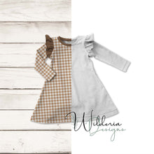 Load image into Gallery viewer, Swing Dress with Sleeve Ruffles