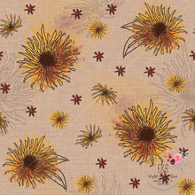 Load image into Gallery viewer, Wild Sunflower Handdrawn Design