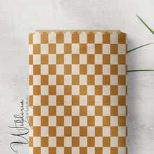 Load image into Gallery viewer, “Beginnings in Bloom" - Check Print | Caramel Eggshell
