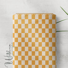 Load image into Gallery viewer, “Beginnings in Bloom" - Check Print |  Sunflower Eggshell
