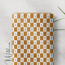 Load image into Gallery viewer, “Beginnings in Bloom" - Twig Check Print | Caramel
