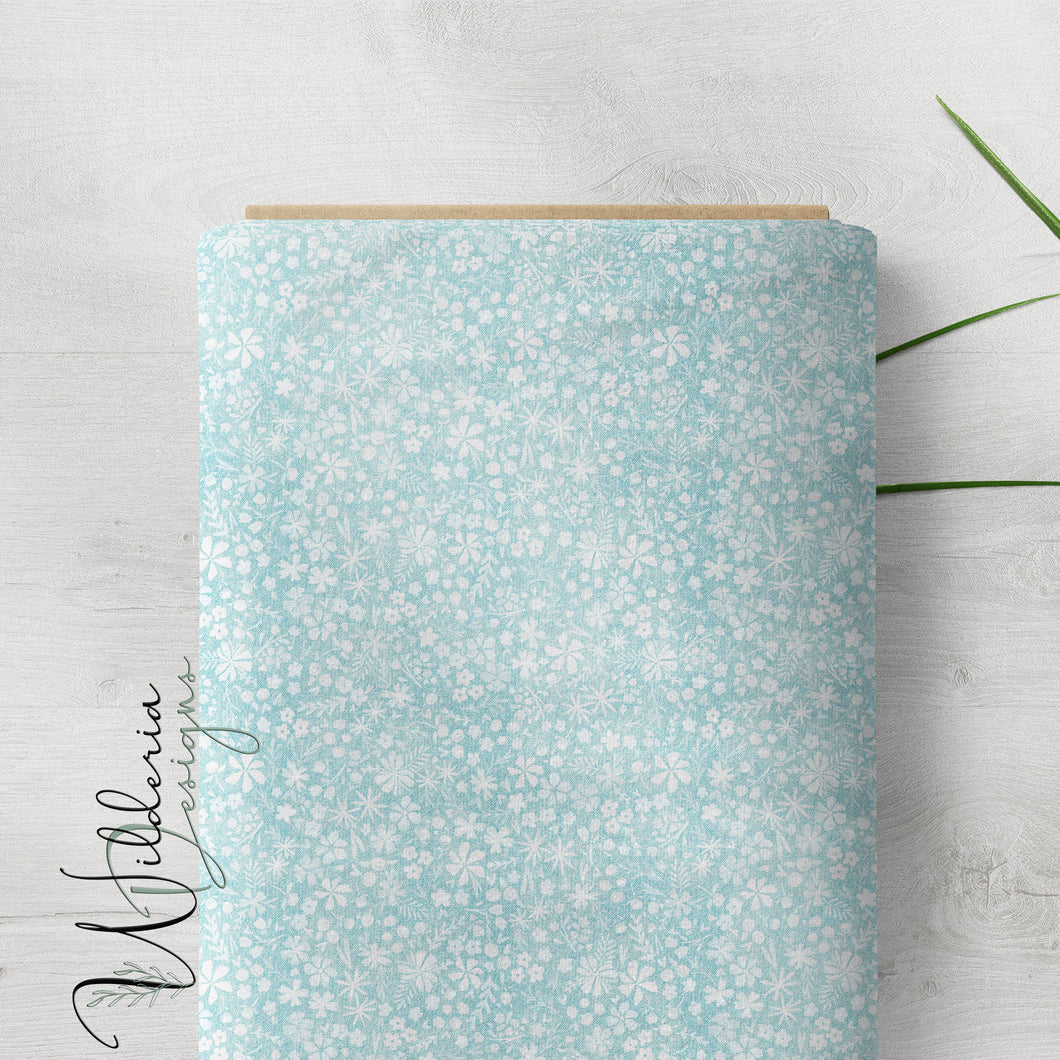 Denim Floral - Light Blue