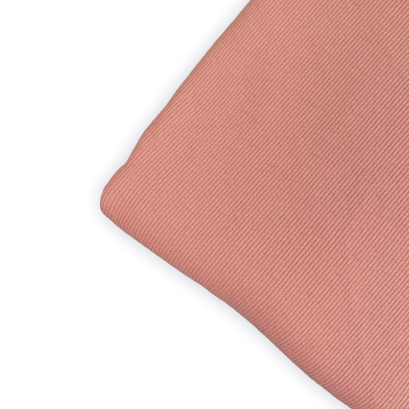 2x1 Heavy Rib Knit - Dusty Pink