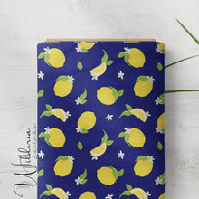 Load image into Gallery viewer, “Lemons &amp; Blossoms" | Royal Blue
