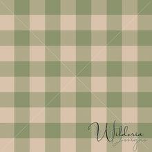 Load image into Gallery viewer, &quot;Muted Garden&quot; Gingham - Basil
