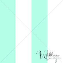 Load image into Gallery viewer, “Lemons &amp; Blossoms" - Stripe | Light Cyan
