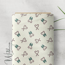 Load image into Gallery viewer, “Vintage Christmas" Candycane Hearts with Bows
