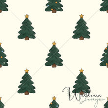Load image into Gallery viewer, “Vintage Christmas" Christmas Trees | Cream
