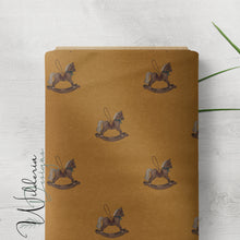 Load image into Gallery viewer, “Vintage Christmas" Rocking Horse | Toffee
