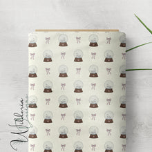 Load image into Gallery viewer, “Vintage Christmas" Swan Globe | Cream
