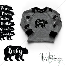 Load image into Gallery viewer, Bear Family Sublimation File Set
