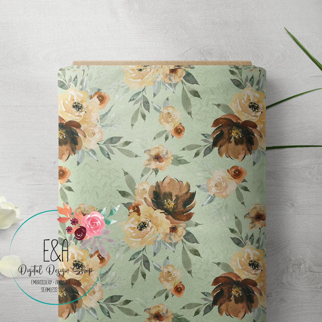 Rustic Florals - Pistachio **Limited Design**