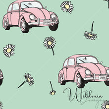 Load image into Gallery viewer, &quot;Vintage Spring&quot; Cars - Blossom Floral
